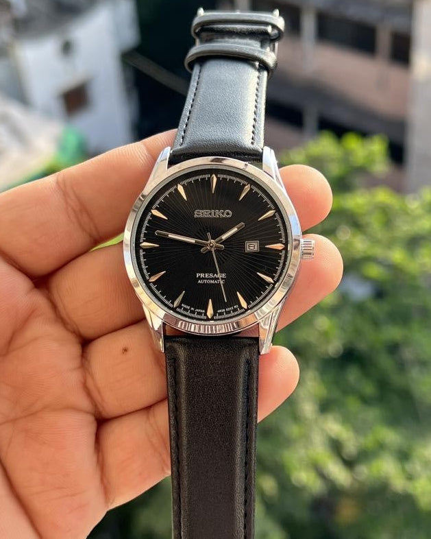 SEIKO PRESAGE PREMIUM LEATHER BELT WATCH