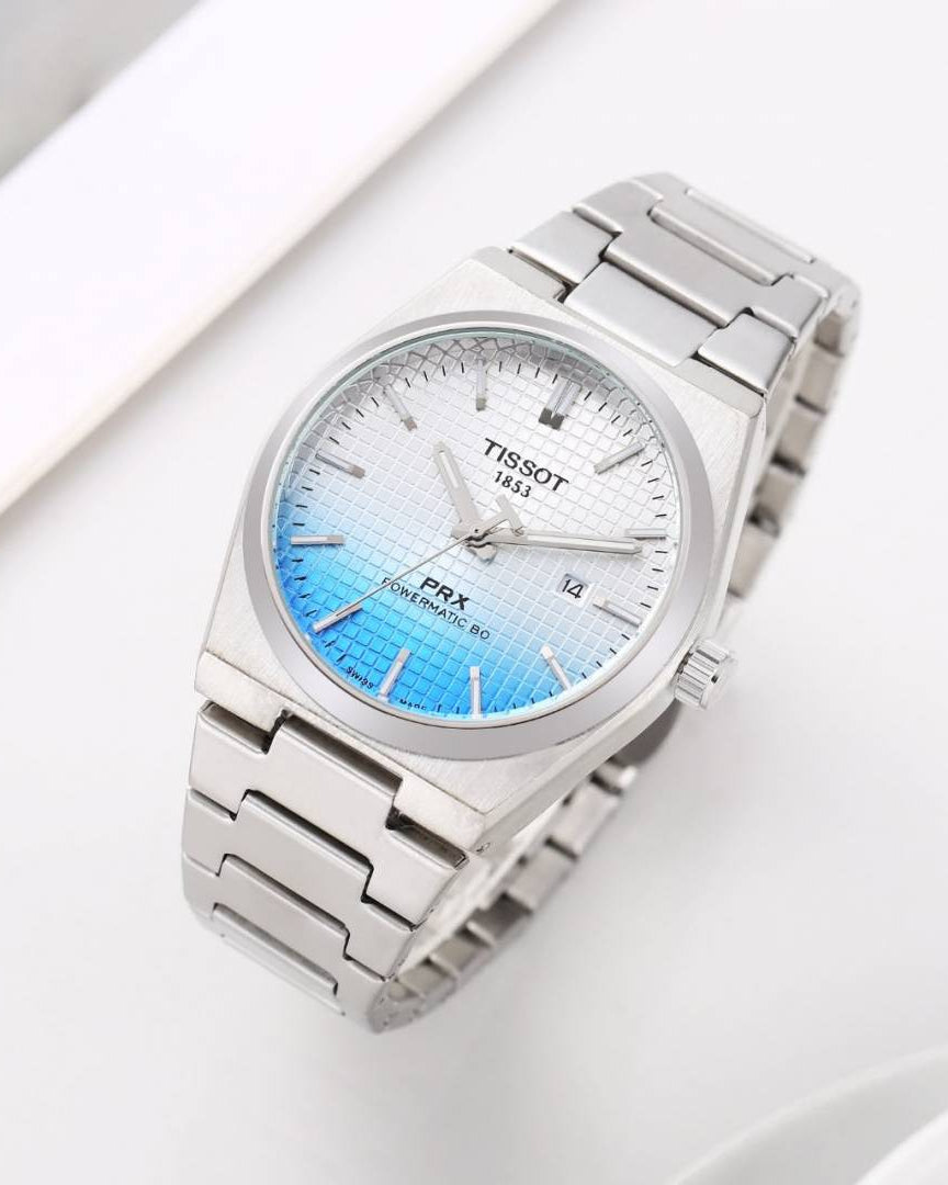 Tissoo_t 1853 Prx Silver-White & SkyBlue