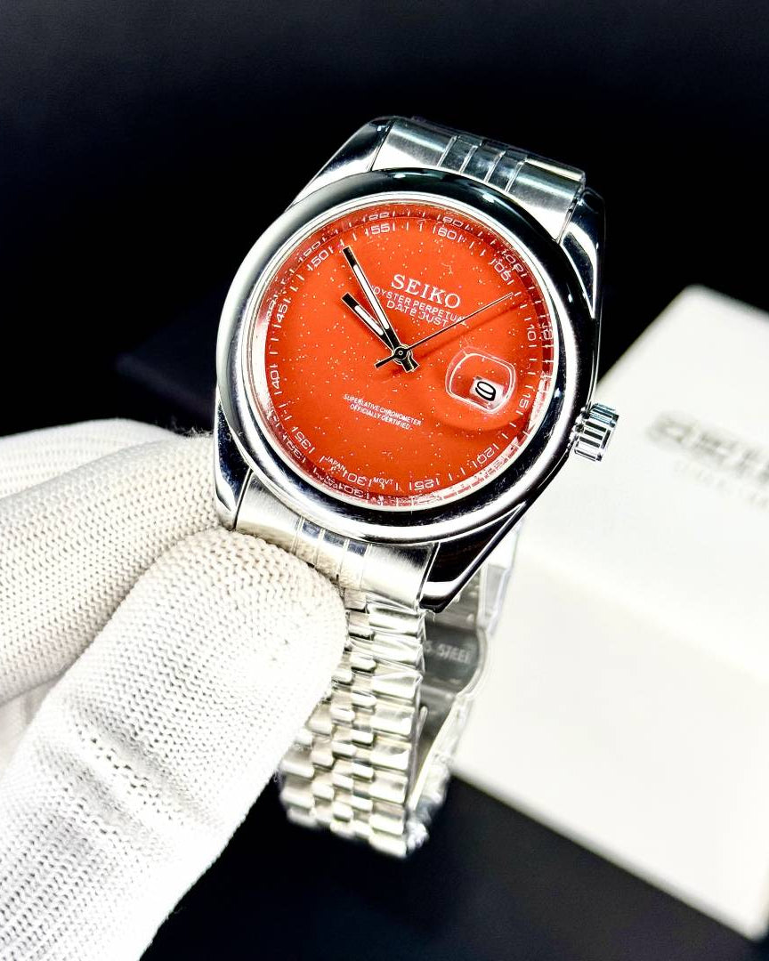 SEIKO GALAXY ORANGE BURST DIAL