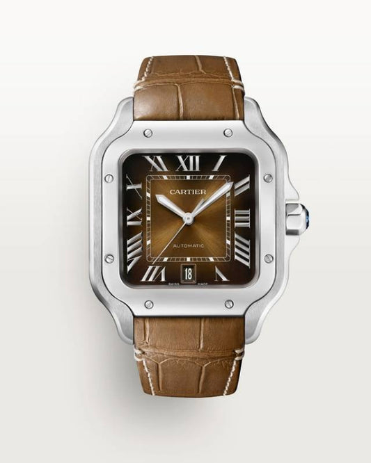 Cartiie_r Santos Automatic brown Roman ank