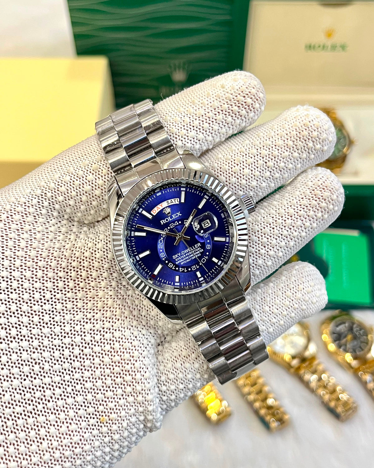 Role_x dark Sky-Dweller Silver blue