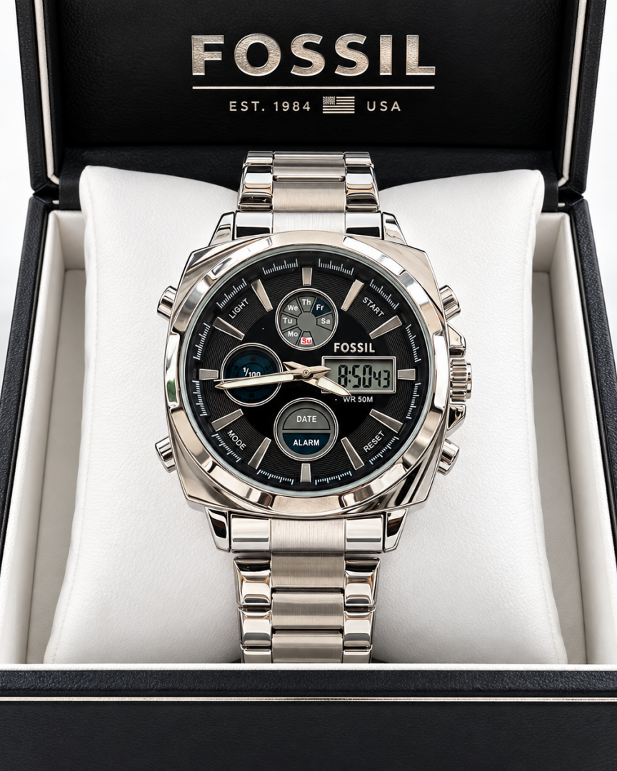 FOSSI DIGITAL AND ANALOG BOTH WORKING PREMIUM WATCH