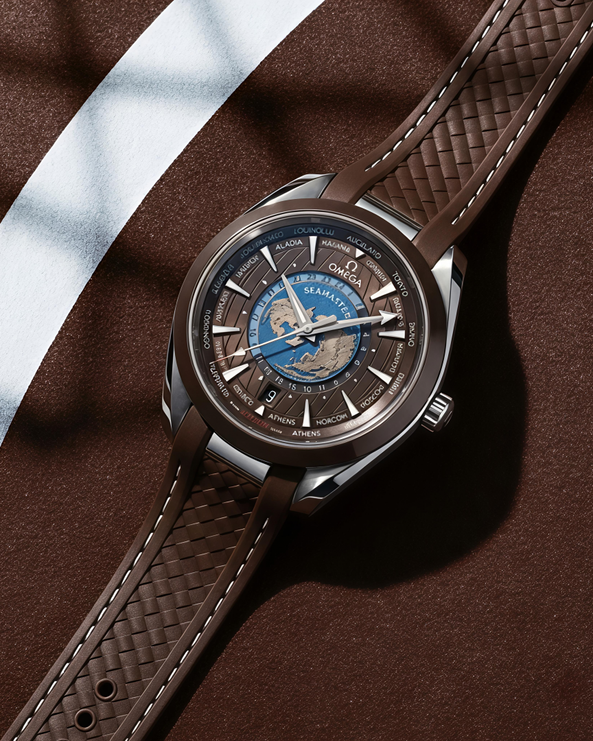 Omegha Seamaster Aqua Terra 150M Quartz World Map