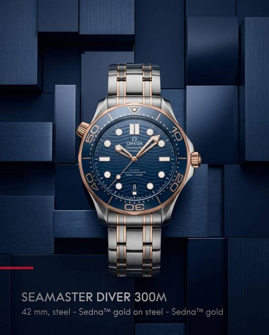 Omegg_a Seamaster Diver 300M Automatic 2Ton-Copper-Blue
