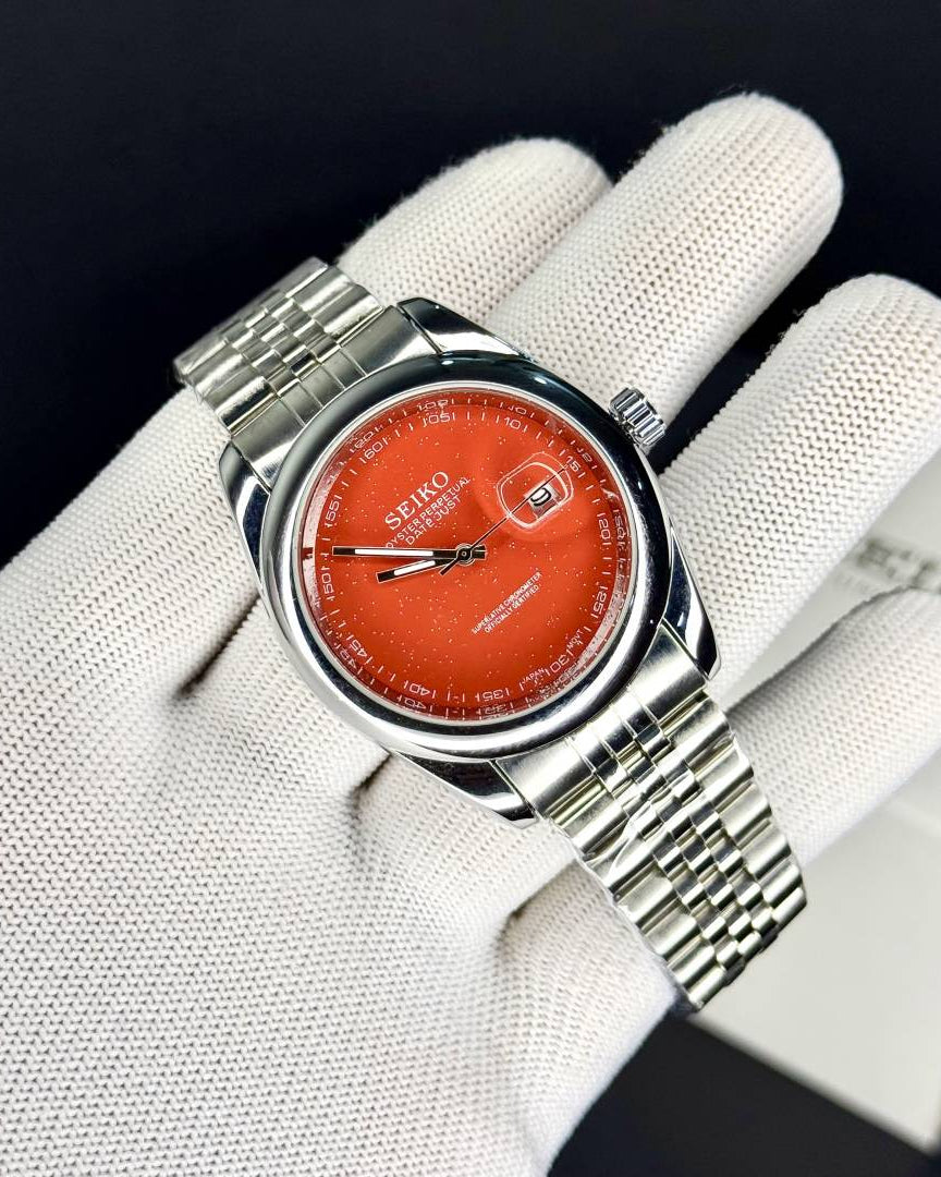 SEIKO GALAXY ORANGE BURST DIAL
