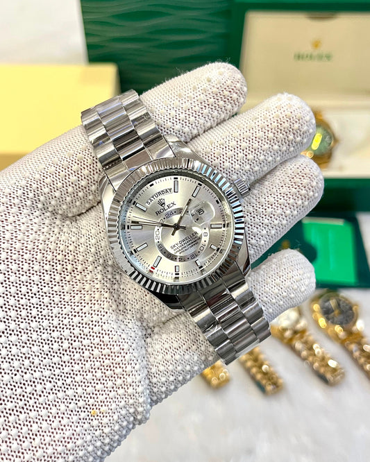 Role_x Sky-Dweller Silver white