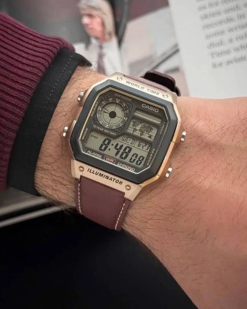 Casio AE 1200 Illuminator Brown J1234