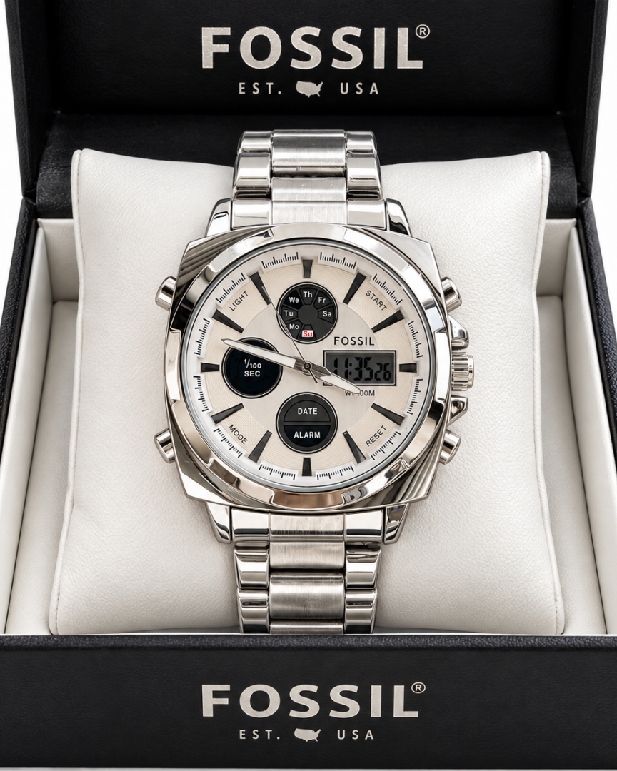 FOSSI DIGITAL AND ANALOG BOTH WORKING PREMIUM WATCH