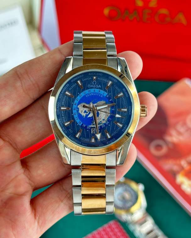 OMEGHA Seamaster Aqua Terra Worldtimer gold ring