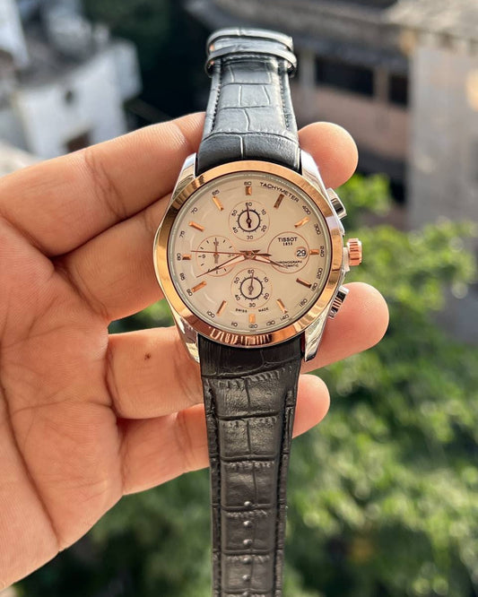 TISOT 1853 LEATHER BELT ALL CHRONO WORKING PREMIUM WATCH