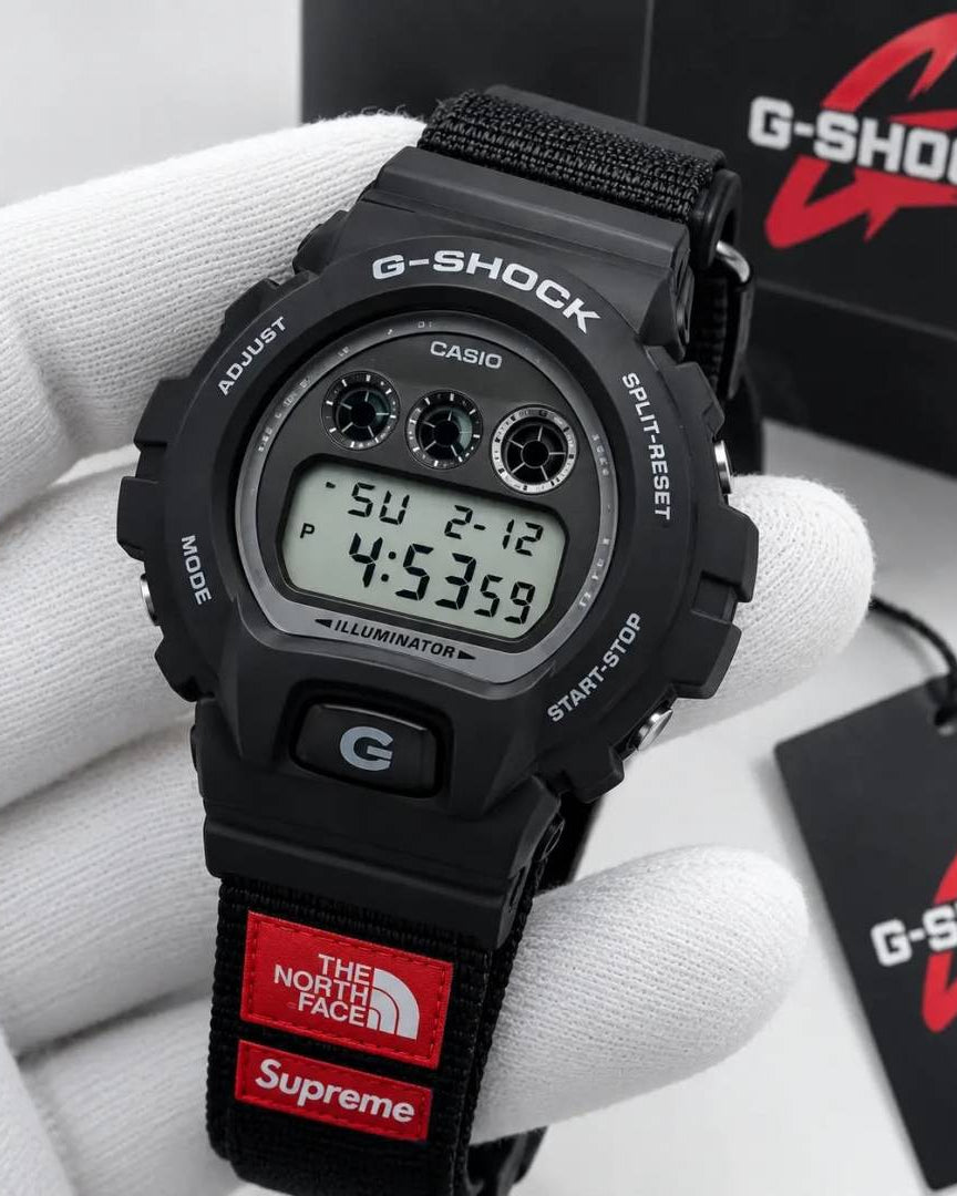 GSHOCK X NORTH FACE SUPREME BLACK 1034