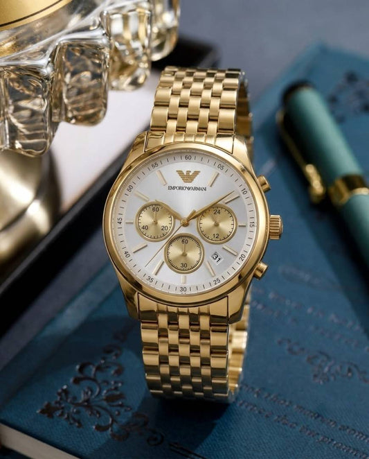 Emporio Armaan_i AR11581 Chronograph Gold-White