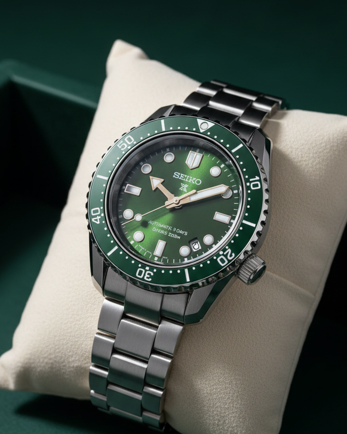 SEIKO PROSPEX 1968 HERITAGE DIVE GMT GREEN