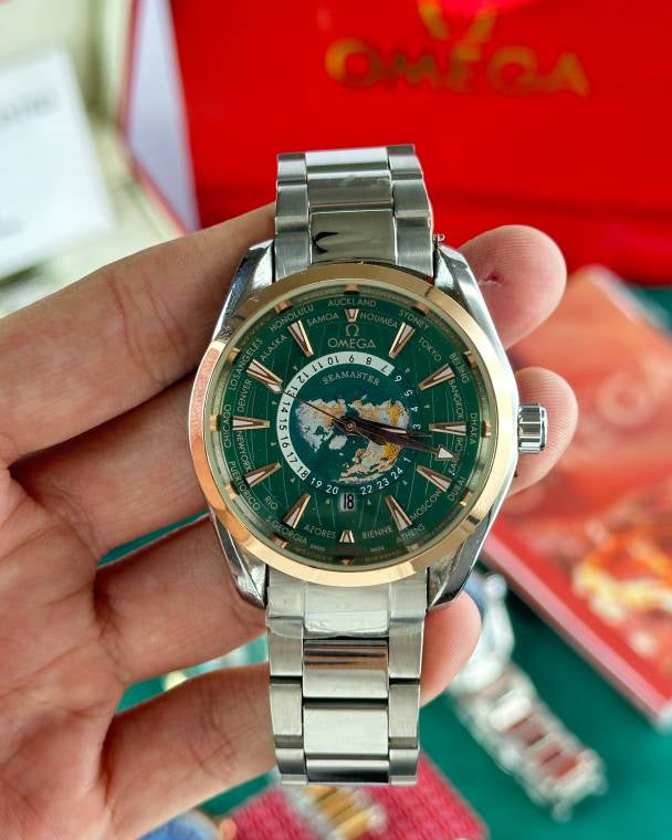 OMEGHA Seamaster Aqua Terra Worldtimer gold ring
