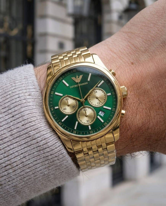 Emporio Armaan_i AR11581 Chronograph Gold-Green