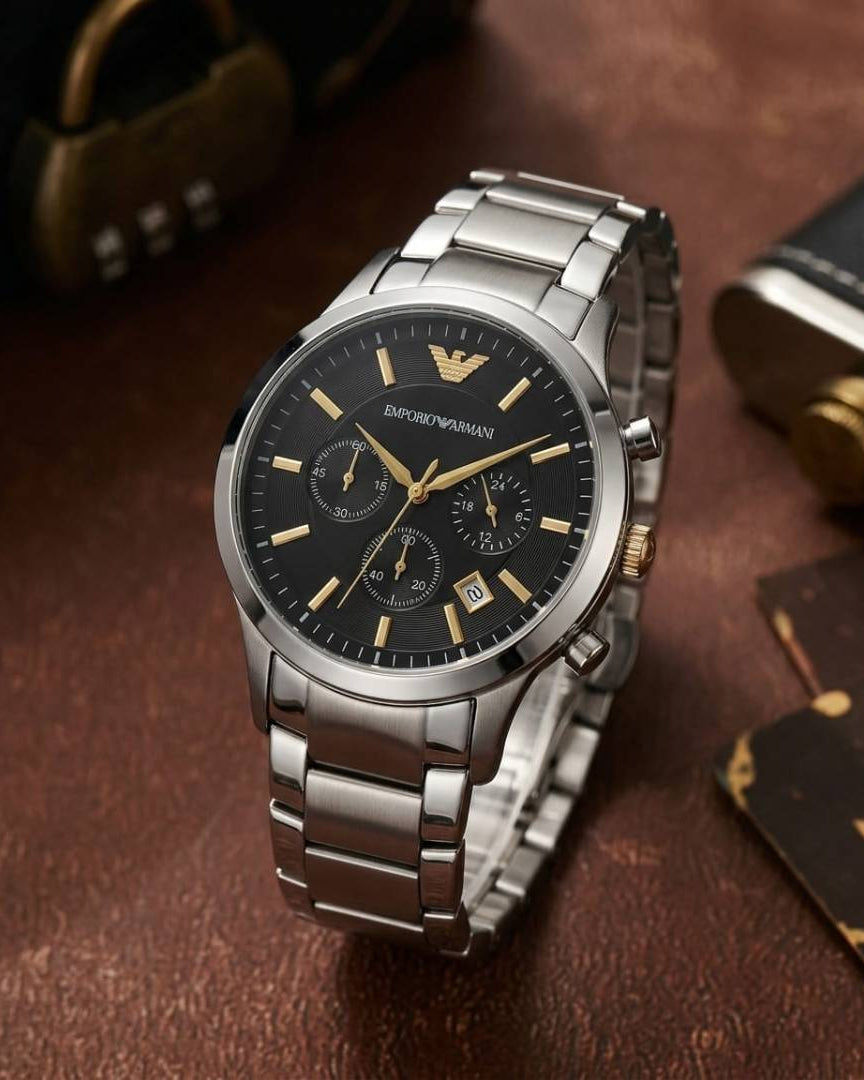 Emporio Arma_i Classic Silver Black Gold