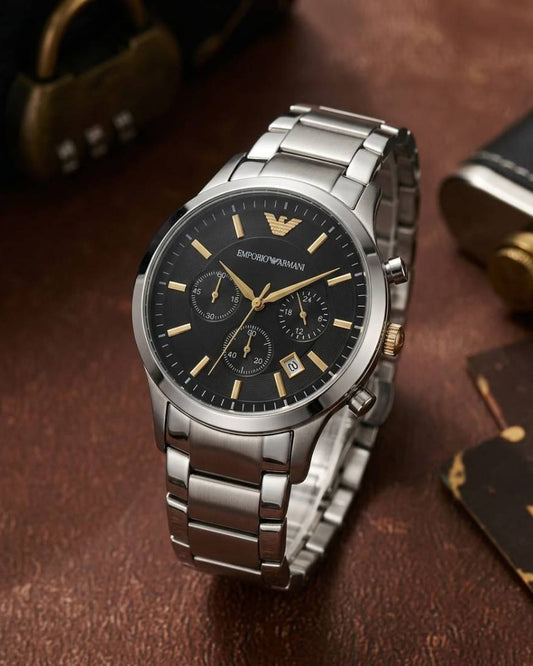 Emporio Arma_i Classic Silver Black Gold