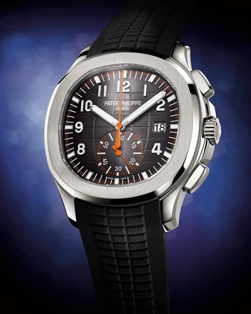 Patek Philipe Aquanaut Chronograph5968 silver Black