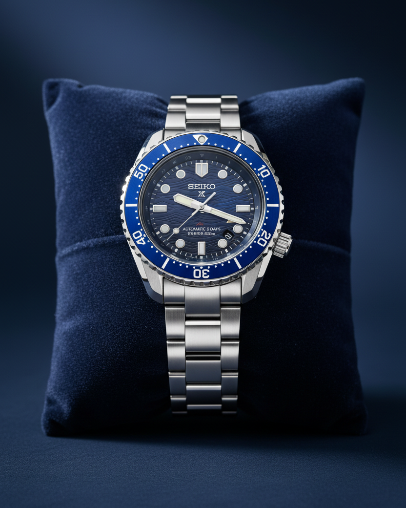 SEIKO PROSPEX 1968 HERITAGE DIVE GMT DARK BLUE